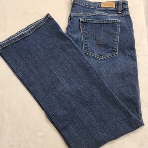 Levi's 515 Women's Bootcut Jeans Size 14 High Rise Dark Wash